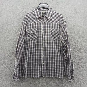 MMA Elite Shirt Mens XXL Black White Plaid Salvation Wings Graphic Cotton‎